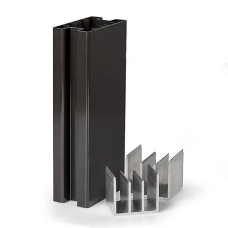 Alukap-SS Complete post & bracket kit 3000mm Brown or White